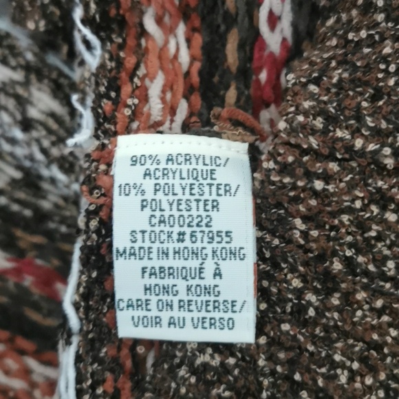 Vintage Tradition fair isle nordic cozycore pattern cardigan. Size L 14/16 - Picture 5 of 8